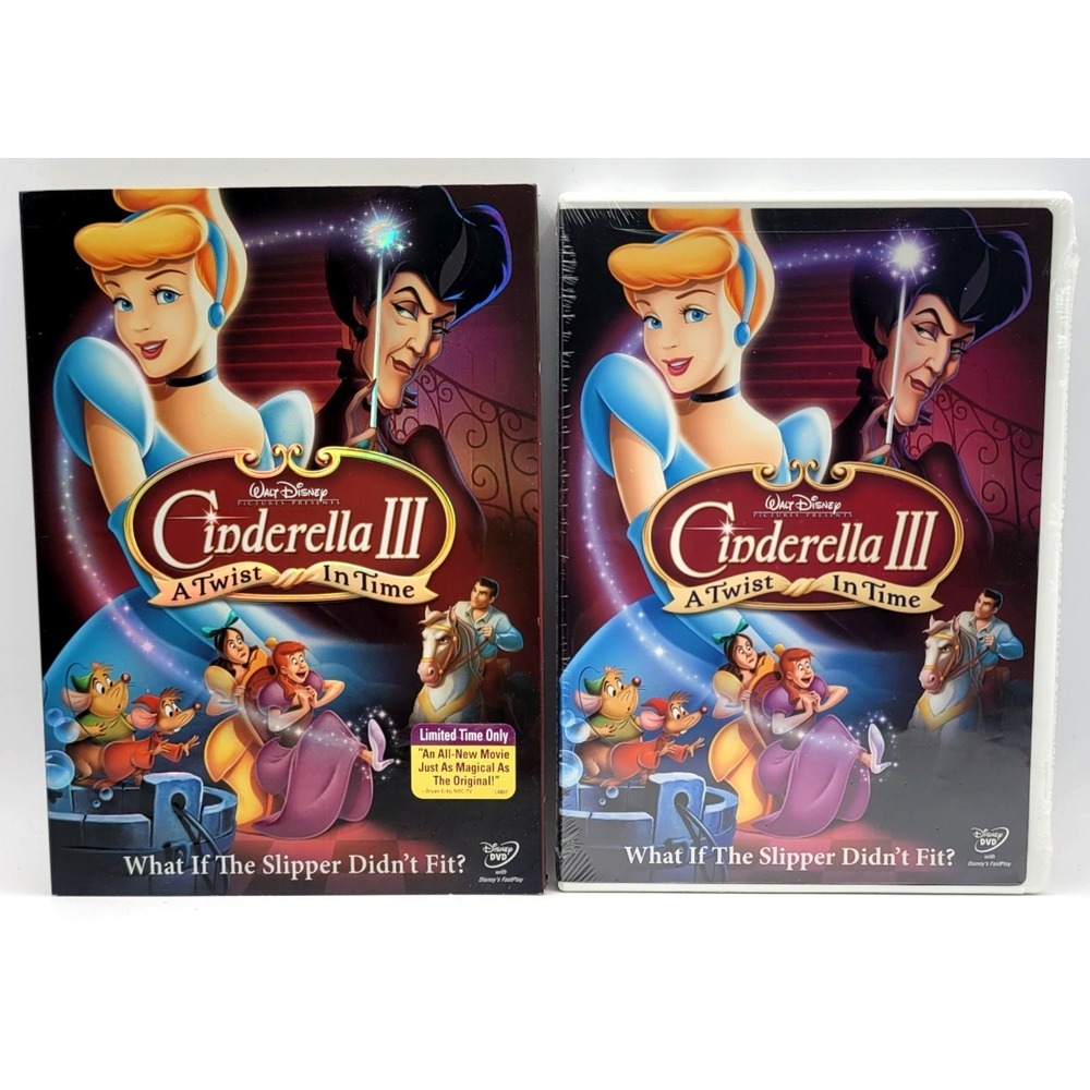 Disney Cinderella III 3 A Twist in Time 2007 DVD W/ Slipcover FACTORY SEALED NEW